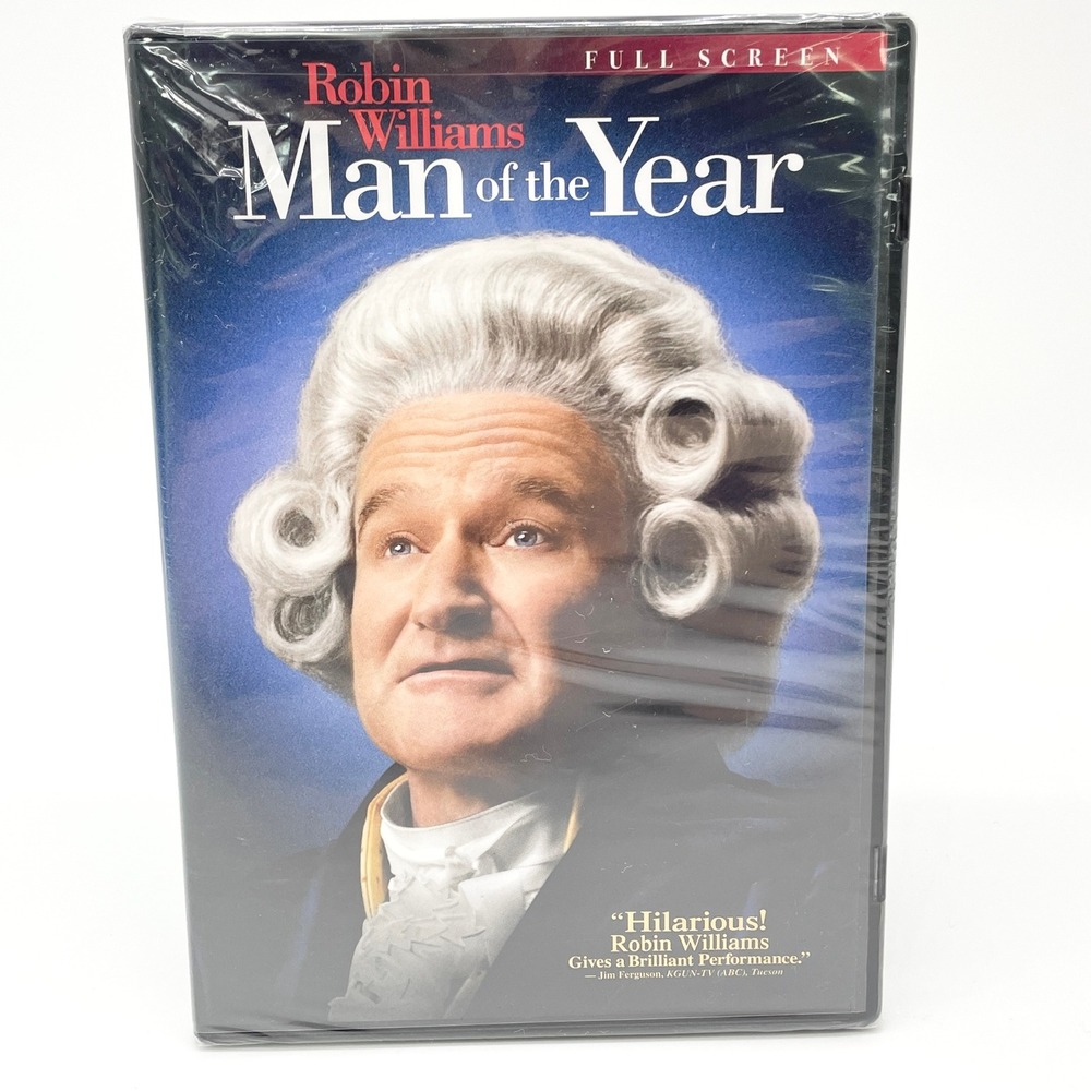Man Of The Year DVD Robin Williams‎ Comedy Full Screen Sealed Universal 2006